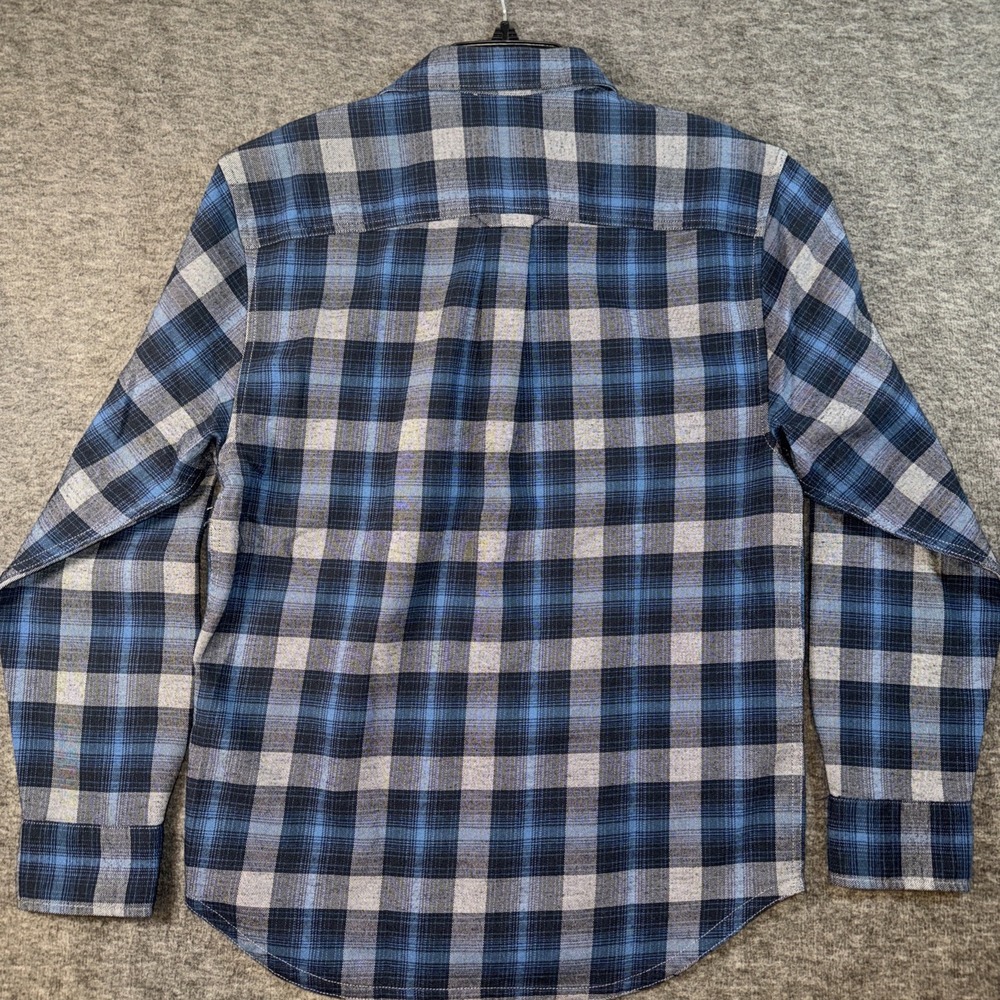 TOMMY BAHAMA Shirt Men Canyon Beach Flannel Cozy Check Teal Bay Sz S NEW $148 - Picture 9 of 10